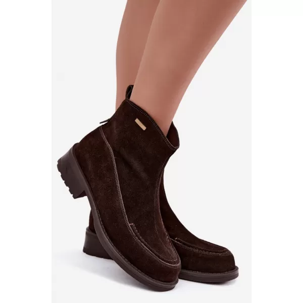  Ženski gležnjarji BIG STAR SHOES UU274602 RJAVE/BEŽ SENCE 