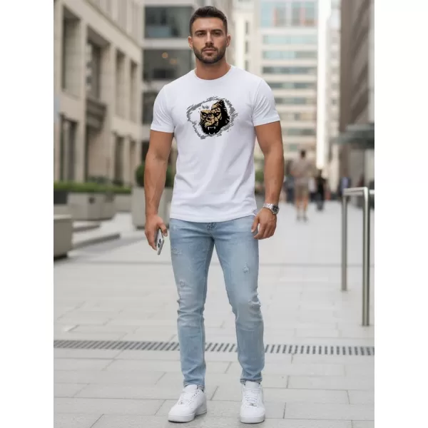  Moška majica s kratkimi rokavi DSTREET NX5085R-WH BELA 