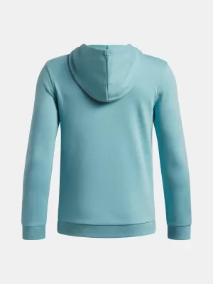 Fantovski pulover UNDER ARMOUR RIVAL LW 1/4 ZIP HOODIE 6009316-425 MODRA