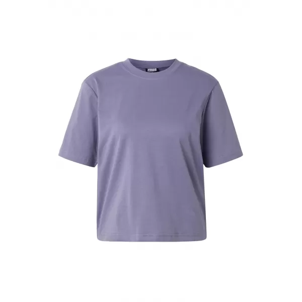  Ženska majica s kratkimi rokavi URBAN CLASSICS TB7172 PRAŠNO VIJOLIČNA 