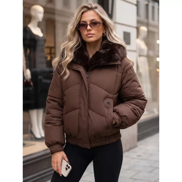  Ženska jakna DSTREET TY6006 RJAVA 