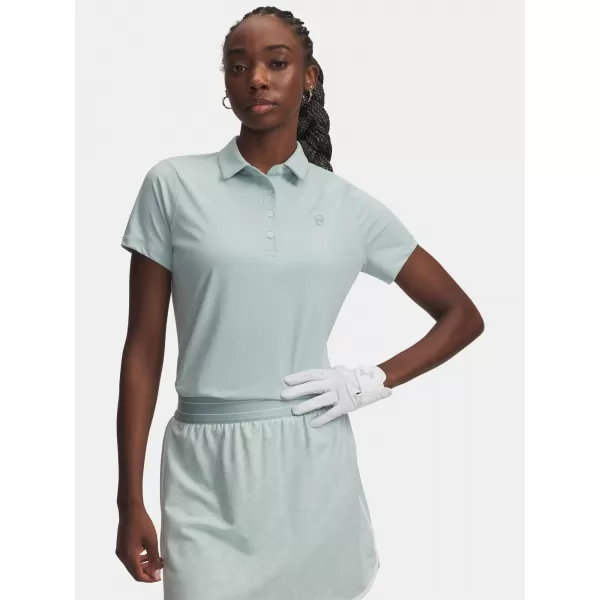  Ženska majica s kratkimi rokavi UNDER ARMOUR UA ARMOURDRY SS POLO 6009805-477 MODRA 