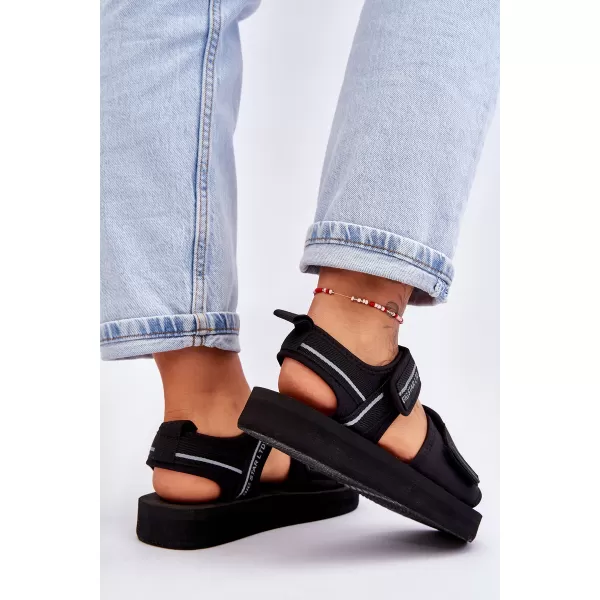  Ženske sandale BIG STAR SHOES LL274784 ČRNA 