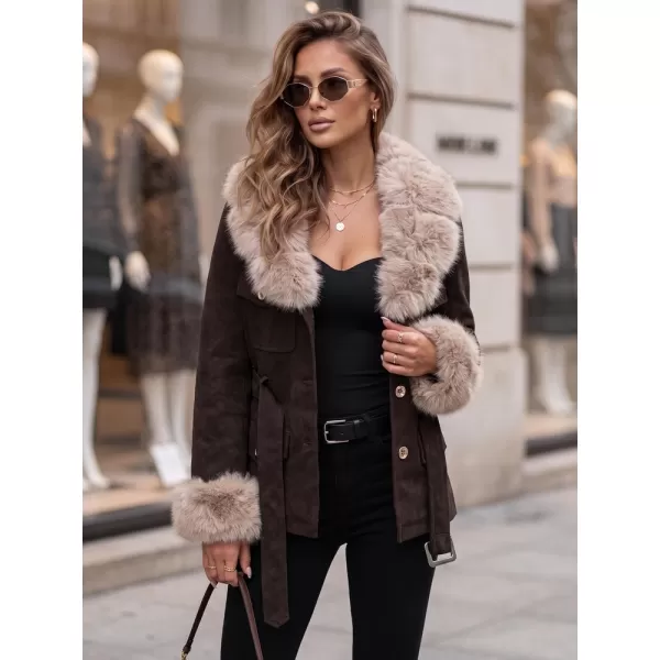 Ženska jakna DSTREET TY5851 RJAVA 