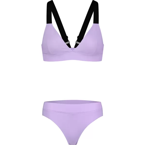  Ženski spodnji del bikinija NORDBLANC ETHEREAL NBSSS8241 VIJOLIČNA 