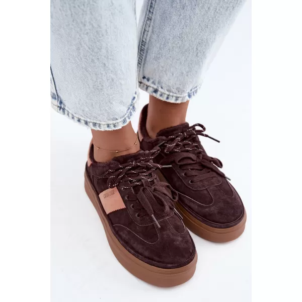  Ženske superge BIG STAR SHOES UU274770 RJAVE/BEŽ SENCE 