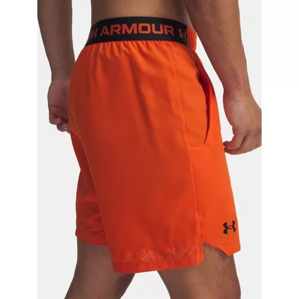  Moške kratke hlače UNDER ARMOUR VANISH WOVEN 6IN SHORTS 1373718-844 ORANŽNA 