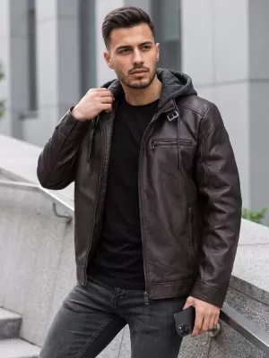 Moška jakna DSTREET TX5148 RJAVA
