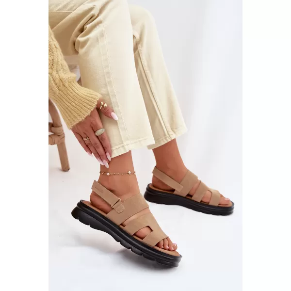  Ženske sandale BIG STAR SHOES TT274482 BEŽ 