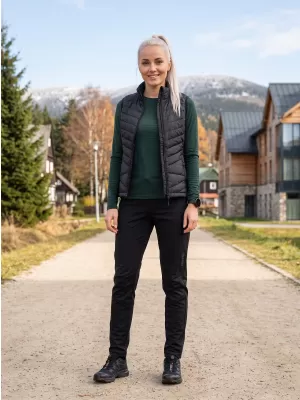 Ženske softshell hlače ALPINE PRO ABARA 2 ČRNA