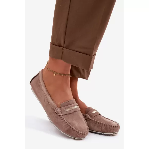  Ženski mokasini S.BARSKI LR61-7029 TEMNO RJAVA 