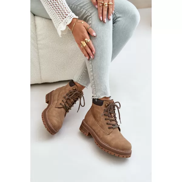  Ženski škornji BIG STAR SHOES OO274A289 RJAVA/BEŽ 