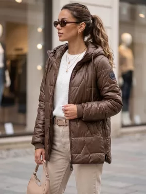 Ženska jakna DSTREET TY5800 RJAVA