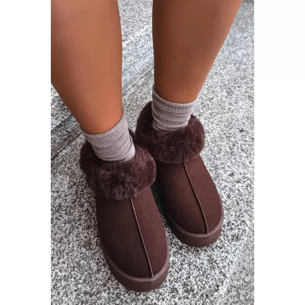  Ženski snežaki BIG STAR SHOES UU274203 RJAVE/BEŽ SENCE 