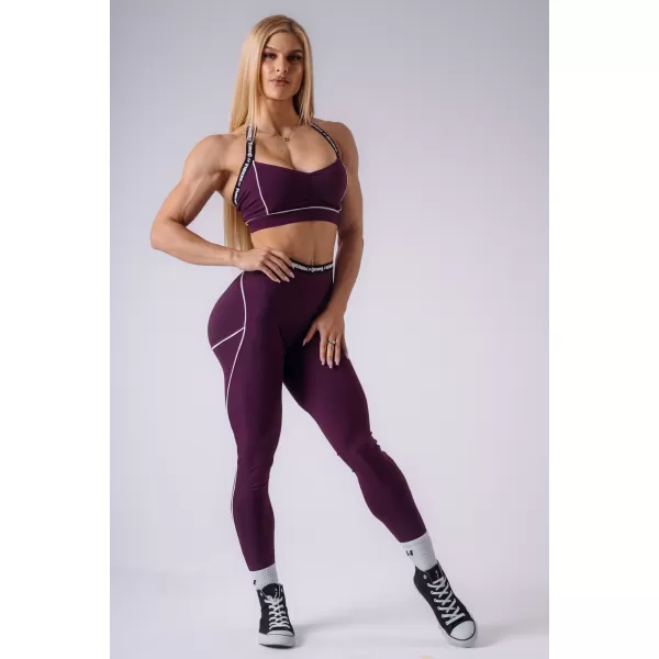  Ženske pajkice NEBBIA OLYMPIA HIGH-WAIST 935 KLARET 
