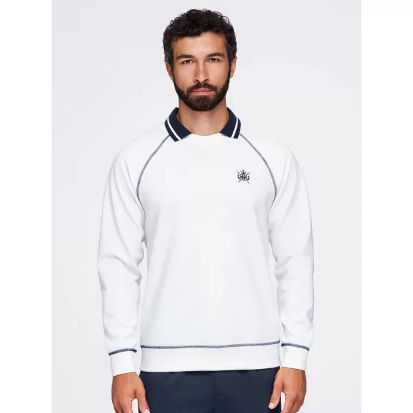  Moški pulover OMBRE OM-SSNZ-0269 UMAZANO BELA 