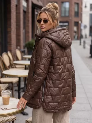 Ženska jakna DSTREET TY5796 RJAVA