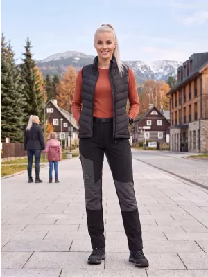 Ženske softshell hlače ALPINE PRO AKANA 3 ČRNA