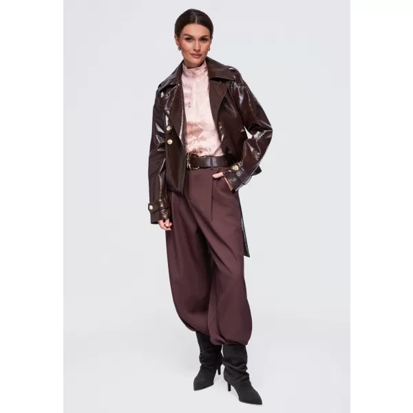  Ženska jakna OMBRE OW-JAFL-0144 RJAVA 