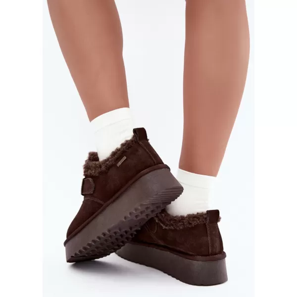  Ženski snežaki BIG STAR SHOES UU274319 RJAVA/BEŽ 