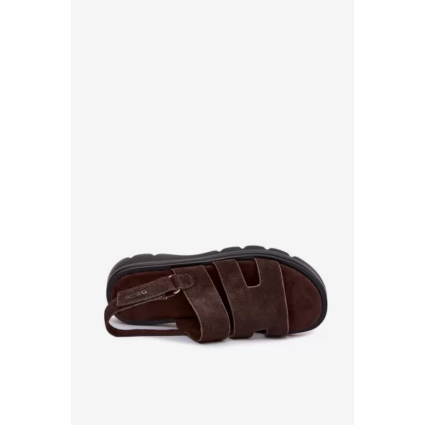  Ženske sandale BIG STAR SHOES TT274483 RJAVA/BEŽ 