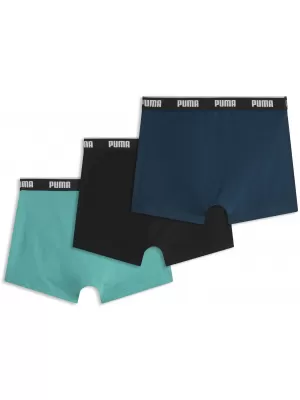 Moške boksarice PUMA MEN BOXERS 3P 94713011 ZELENA KOMBINACIJA