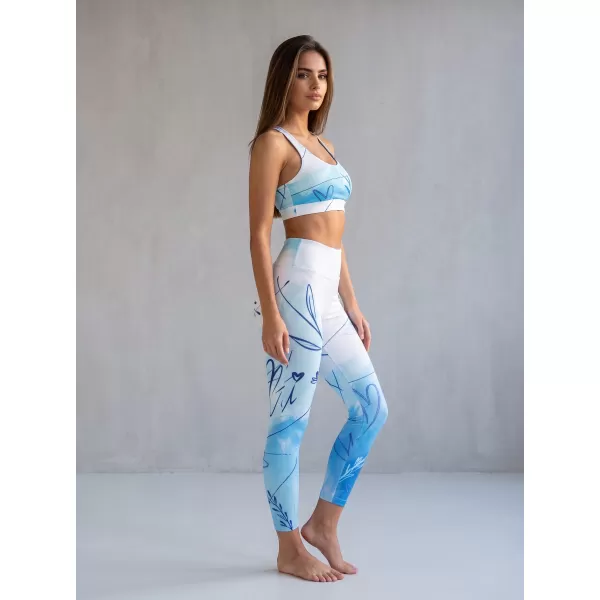  Ženske vrhunske dolge pajkice (nove velikosti) ALTISPORT VOJ/ALW083LEG05 BELO MODRA 