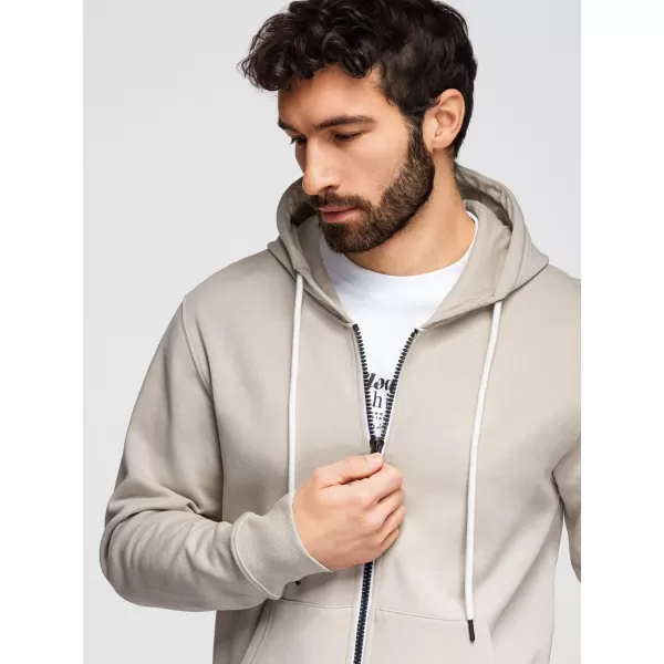  Moški pulover OMBRE OM-SSBZ-0272 SVETLO BEŽ 