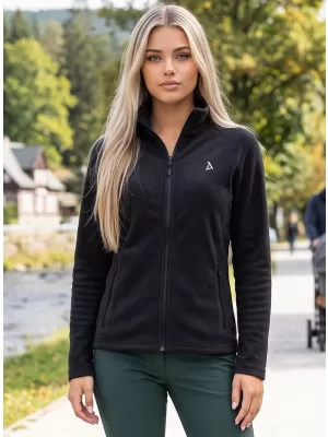 Ženski pulover iz flisa ALTISPORT ALW002852 ČRNA IN SREBRNA