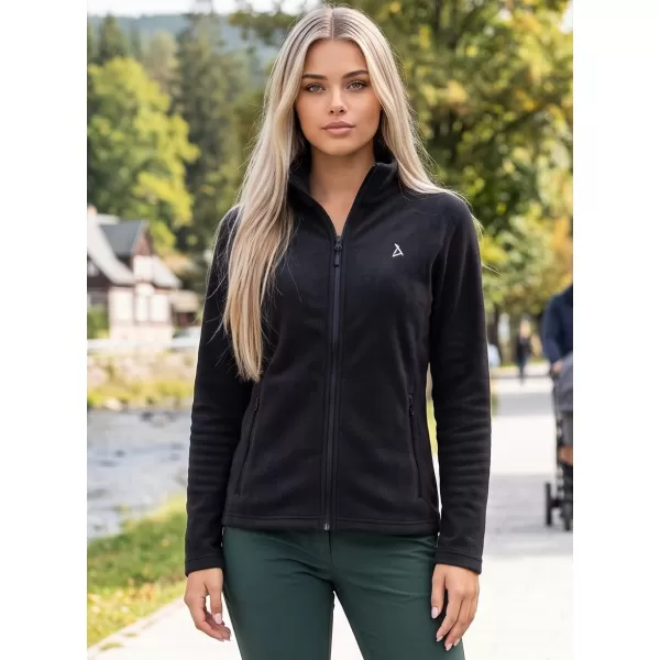  Ženski pulover iz flisa ALTISPORT ALW002852 ČRNA IN SREBRNA 