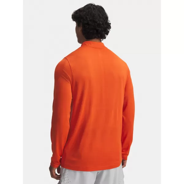  Moška majica s kratkimi rokavi UNDER ARMOUR VANISH ELITE SEAMLESS 1/4 ZP 1382798-844 ORANŽNA 