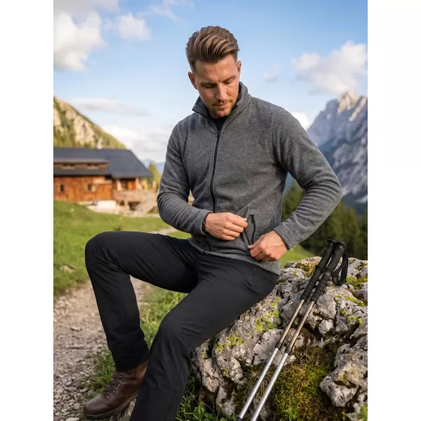  Moški pulover iz mikro flisa MALFINI FACTOR 852 ČRNI POUDAREK 