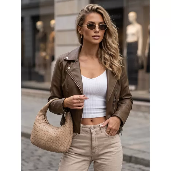  Ženska jakna DSTREET TY5711 RJAVA 
