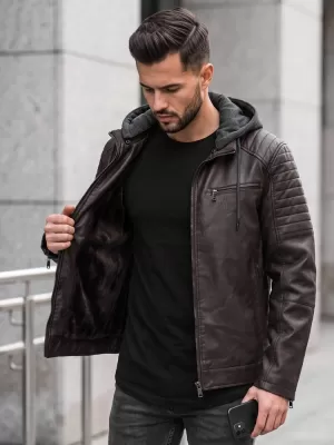 Moška jakna DSTREET TX5142 RJAVA