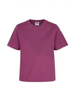 Ženska majica s kratkimi rokavi URBAN CLASSICS TB8574-23662 JAGODIČASTO VIJOLIČNA