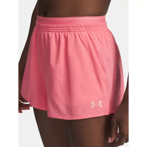  Ženske kratke hlače UNDER ARMOUR VANISH WOVEN 3IN SHORTS 6009965-600 ROZA 