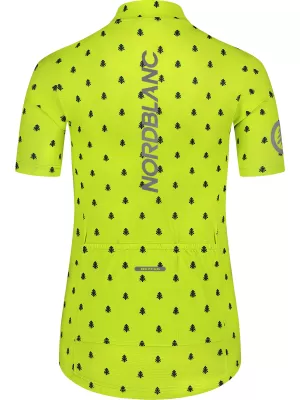 Ženski kolesarski dres NORDBLANC TREES NBSLF8085 ZELENA