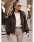 Ženska jakna DSTREET TY6039 RJAVA