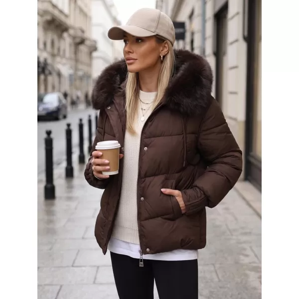  Ženska jakna DSTREET TY5894 RJAVA 