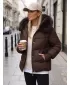 Ženska jakna DSTREET TY5894 RJAVA