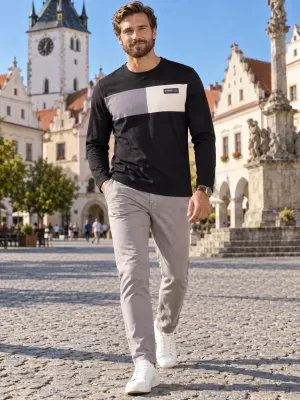 Moška majica s kratkimi rokavi ALTISPORT IVAS ČRNA