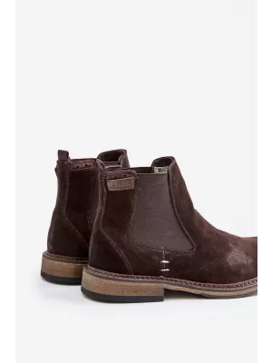 Moški gležnarji BIG STAR SHOES OO174155 RJAVA/BEŽ