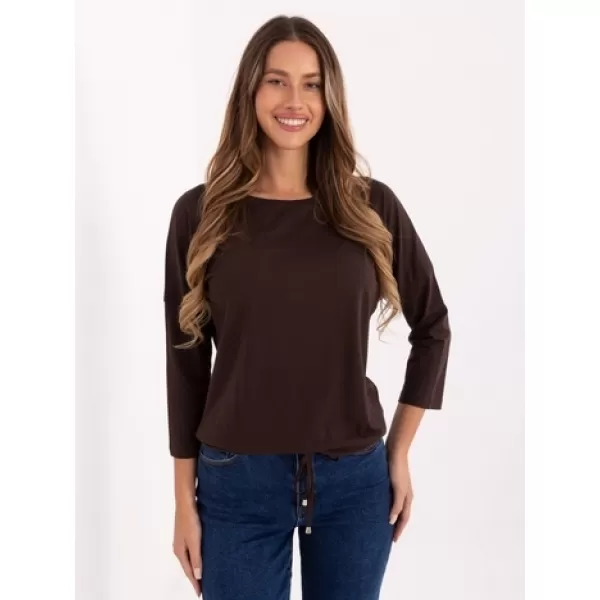  Ženska bluza BASIC FEEL GOOD RV-BZ-4691.40P TEMNO RJAVA 