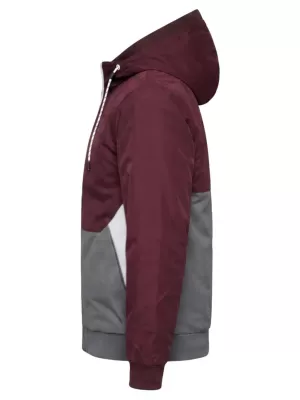 Moška jakna OMBRE C584 BORDO IN SIVA