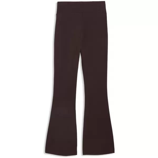  Ženske pajkice PUMA ESS HIGH-WAIST FLARED LEGGINGS 63154233 ČOKOLADNI FONDI 