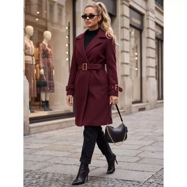  Ženski plašč DSTREET NY0786 BORDO 