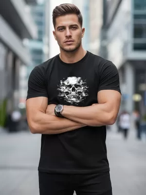 Moška majica s kratkimi rokavi DSTREET NX085R ČRNA