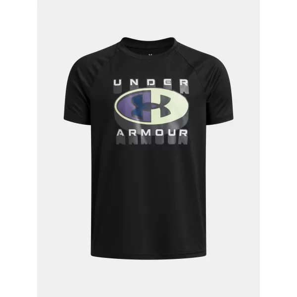 Fantovska majica s kratkimi rokavi UNDER ARMOUR B TECH GRAPHIC SS 6009615-001 ČRNA 