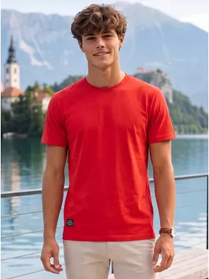 Moška majica s kratkimi rokavi ALTISPORT NP/ALMST20001 ŠKRLATNO RDEČA