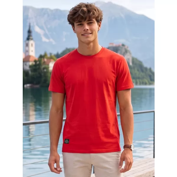  Moška majica s kratkimi rokavi ALTISPORT NP/ALMST20001 ŠKRLATNO RDEČA 